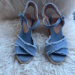Castaner Denim Espadrille Wedges